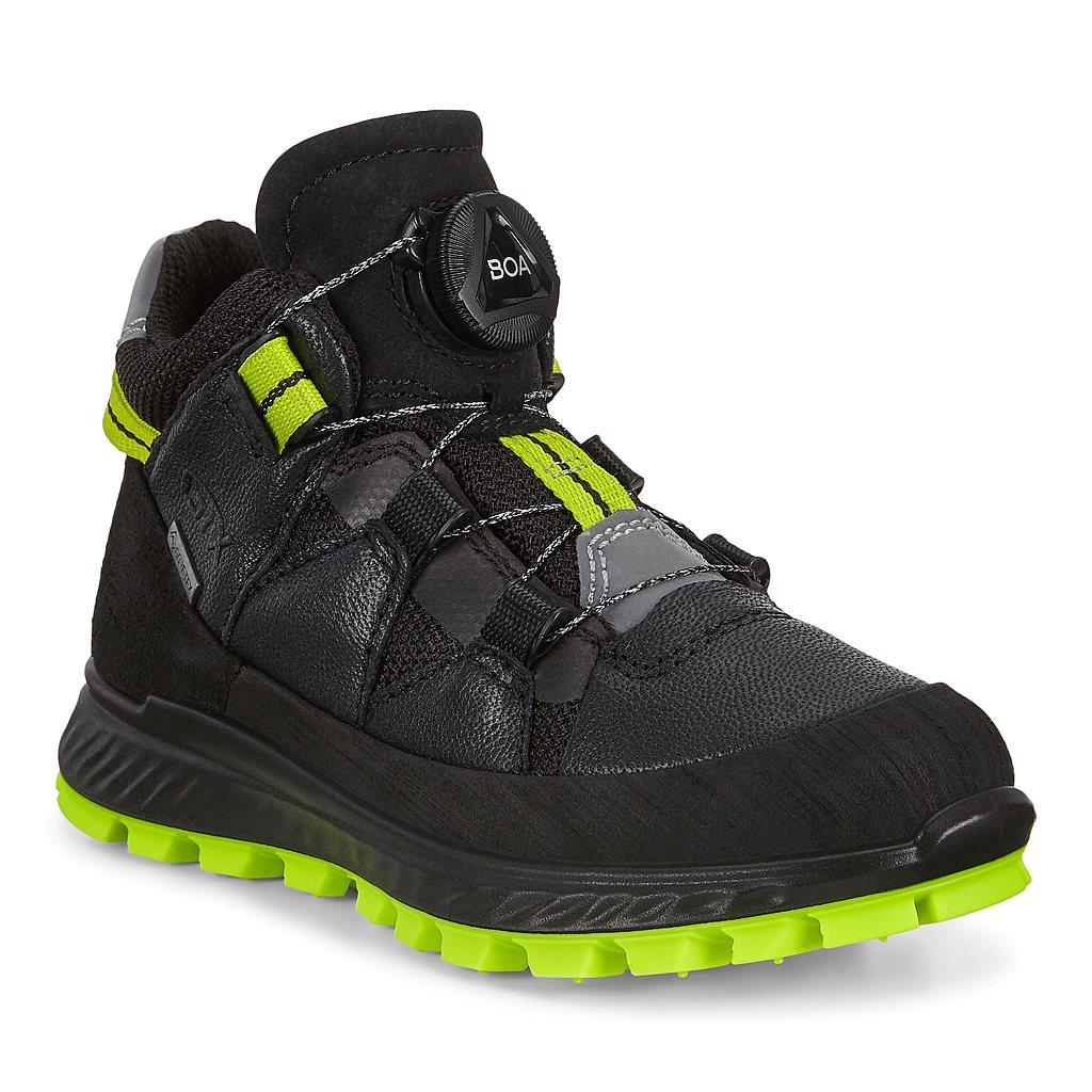 Ecco Exostrike Boys Outdoor Boots In Black - India VZN-712905